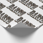 ダーツ写真ロゴ、 ラッピングペーパー (角)