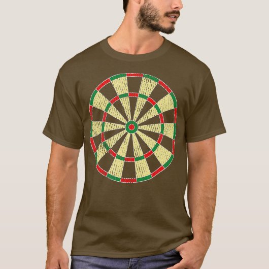 ダーツ動揺してボード – darts player tシャツ (正面)