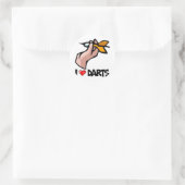 ダーツ大好き ラウンドシール (バッグ)