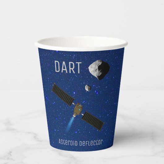 ダーツ小惑星偏向探査機 紙コップ (正面)