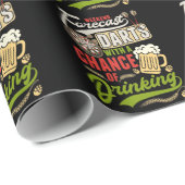 ダーツ投げ矢板180ダーツとビール ラッピングペーパー (ロールコーナー)