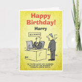 ダーツ招待されの試合を獲得する会計士 サンキューカード (正面)