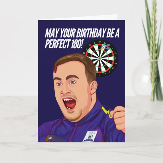 ダーツ誕生日カード カード (正面)