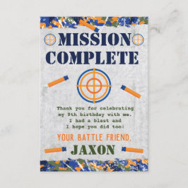 ダーツ軍隊誕生日パーティーカードフェイスカード 招待状