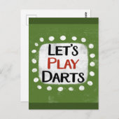 ダーツ遊の葉書 ポストカード (正面/裏面)