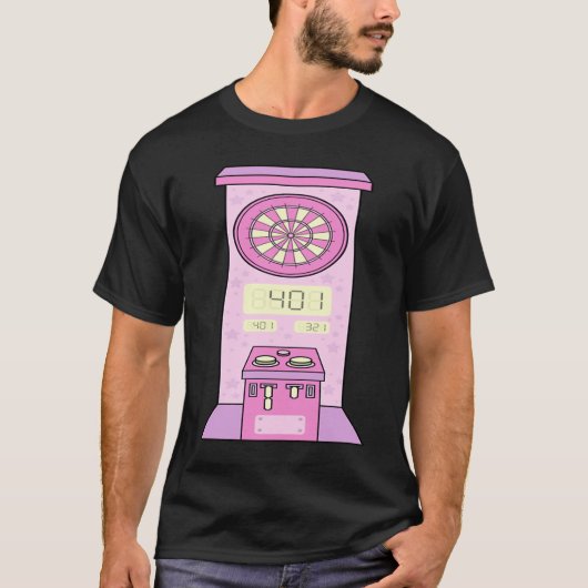 ダーツ選手のためのダーツPally 20ダーツDar 180 9 Tシャツ (正面)