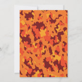 ダーツ銃パーティーボーイ誕生日カモ 招待状 (裏面)