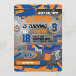 ダーツ銃招待状 招待状