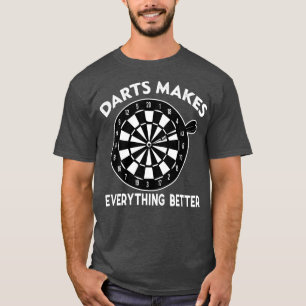 ダーツ飲み趣味おもしろい引用文ダーツプレーヤー Tシャツ