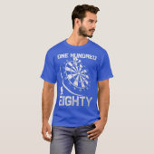 ダーツ180トリプル20ダーツボード100 Tシャツ (正面フル)