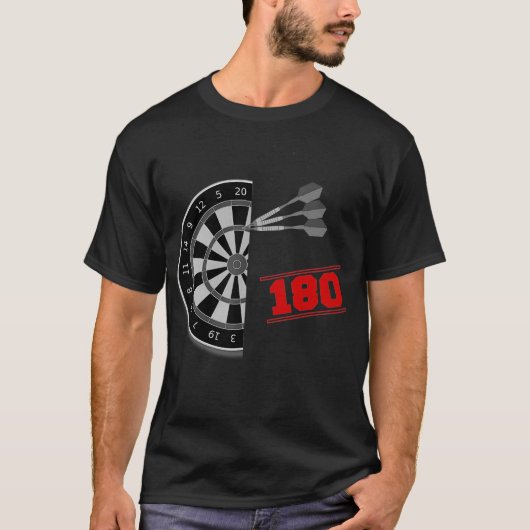 ダーツ180ポイント180ギフト Tシャツ (正面)