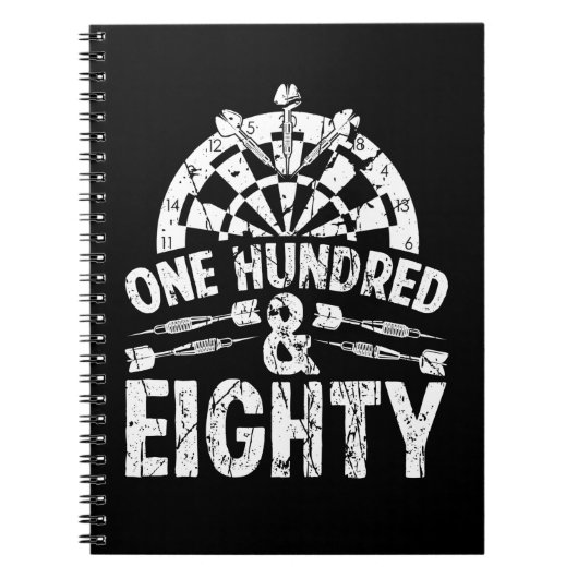 ダーツ180ワンハント80ダーツプレーヤー ノートブック (正面)