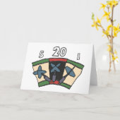 ダーツ180 カード (黄色い花)