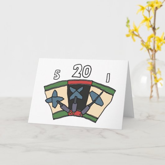 ダーツ180 カード (黄色い花)