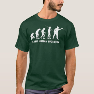 ダーツ・ダーツ・プレーヤー・エボリューションが男性に女性の子どもを Tシャツ