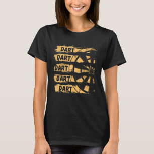 ダーツ ダーツ 涼しいダーツプレーヤーのダーツ Tシャツ