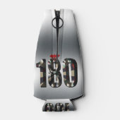 ダーツ、ダーボードに180点。 ボトルクーラー (裏面)