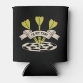 ダーツ – 私はそのブルズアイを打った 缶クーラー (正面)