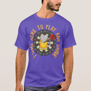 ダーツ - 遊びと飲みに来た - パブ Tシャツ