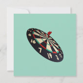 ダーツ: 50が新しい40のフラット誕生日カード カード (裏面)