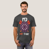 ダーツIDそのバー180ゲームチームクラブ Tシャツ (正面フル)