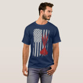 ダーツTシャツヴィンテージ米国国旗 Tシャツ (正面フル)
