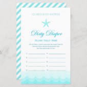 ダーティおむつ – ベビーシャワーゲーム (正面/裏面)