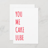 ダーティおもしろいいけな誕生日カード サンキューカード (正面/裏面)