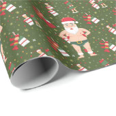 ダーティおもしろいサンタクリスマスコレクション紙カップ ラッピングペーパー (ロールコーナー)