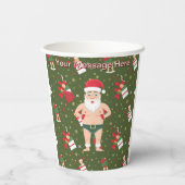 ダーティおもしろいサンタクリスマスコレクション紙カップ 紙コップ (裏面)