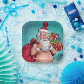 ダーティおもしろいサンタクリスマスコレクション ペーパープレート (パーティー)