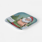 ダーティおもしろいサンタクリスマスコレクション ペーパープレート (傾斜あり)