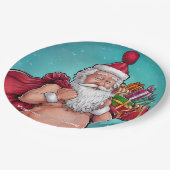 ダーティおもしろいサンタクリスマスコレクション ペーパープレート (アングル)