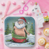 ダーティおもしろいサンタクリスマスコレクション ペーパープレート (パーティー)