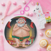 ダーティおもしろいサンタクリスマスコレクション ペーパープレート (パーティー)