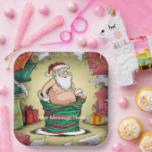 ダーティおもしろいサンタクリスマスコレクション ペーパープレート (パーティー)