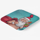 ダーティおもしろいサンタクリスマスコレクション ペーパープレート (傾斜あり)