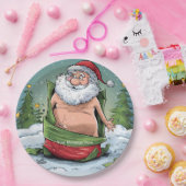 ダーティおもしろいサンタクリスマスコレクション ペーパープレート (パーティー)
