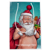 ダーティおもしろいサンタクリスマスコレクション ミディアムペーパーバッグ (正面)