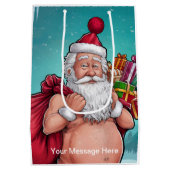 ダーティおもしろいサンタクリスマスコレクション ミディアムペーパーバッグ (裏面)