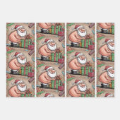 ダーティおもしろいサンタクリスマスコレクション ラッピングペーパーシート (正面3)