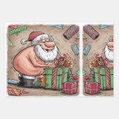ダーティおもしろいサンタクリスマスコレクション ラッピングペーパーシート (正面2)