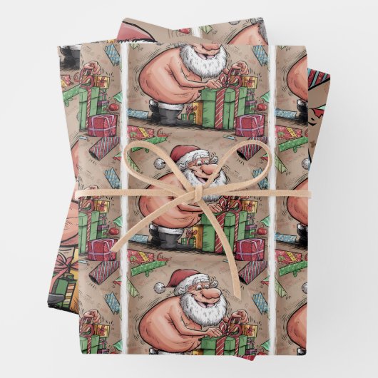 ダーティおもしろいサンタクリスマスコレクション ラッピングペーパーシート (インサイチュ)