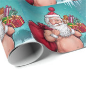 ダーティおもしろいサンタクリスマスコレクション ラッピングペーパー (ロールコーナー)