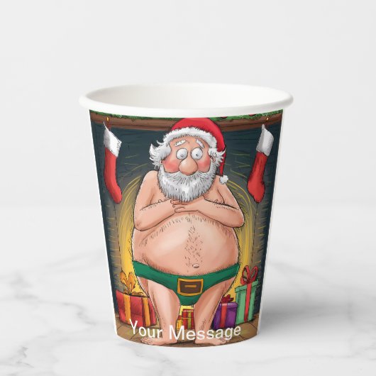 ダーティおもしろいサンタクリスマスコレクション 紙コップ (正面)