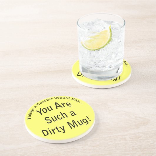 ダーティおもしろいマグ引用文 コースター (側面)