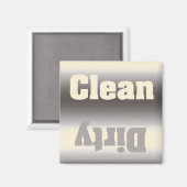 ダーティまたはクリーン食洗機マグネット – グラデーション マグネット (正面/裏面)