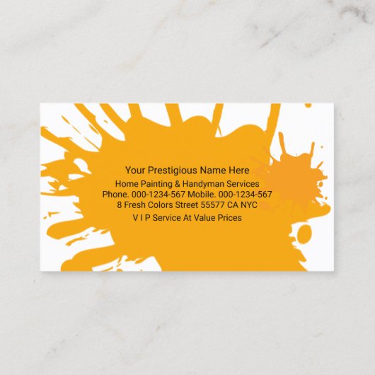 ダーティウォール絵を描のカラーローラブラシ 名刺 (裏面)