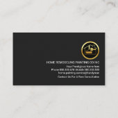 ダーティウォール絵を描(ばちゃばちゃ)跳ねるホーム修復 名刺 (裏面)