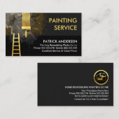 ダーティウォール絵を描(ばちゃばちゃ)跳ねるホーム修復 名刺 (正面/裏面)